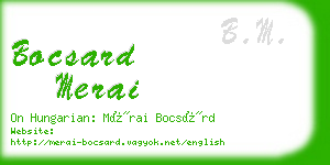 bocsard merai business card